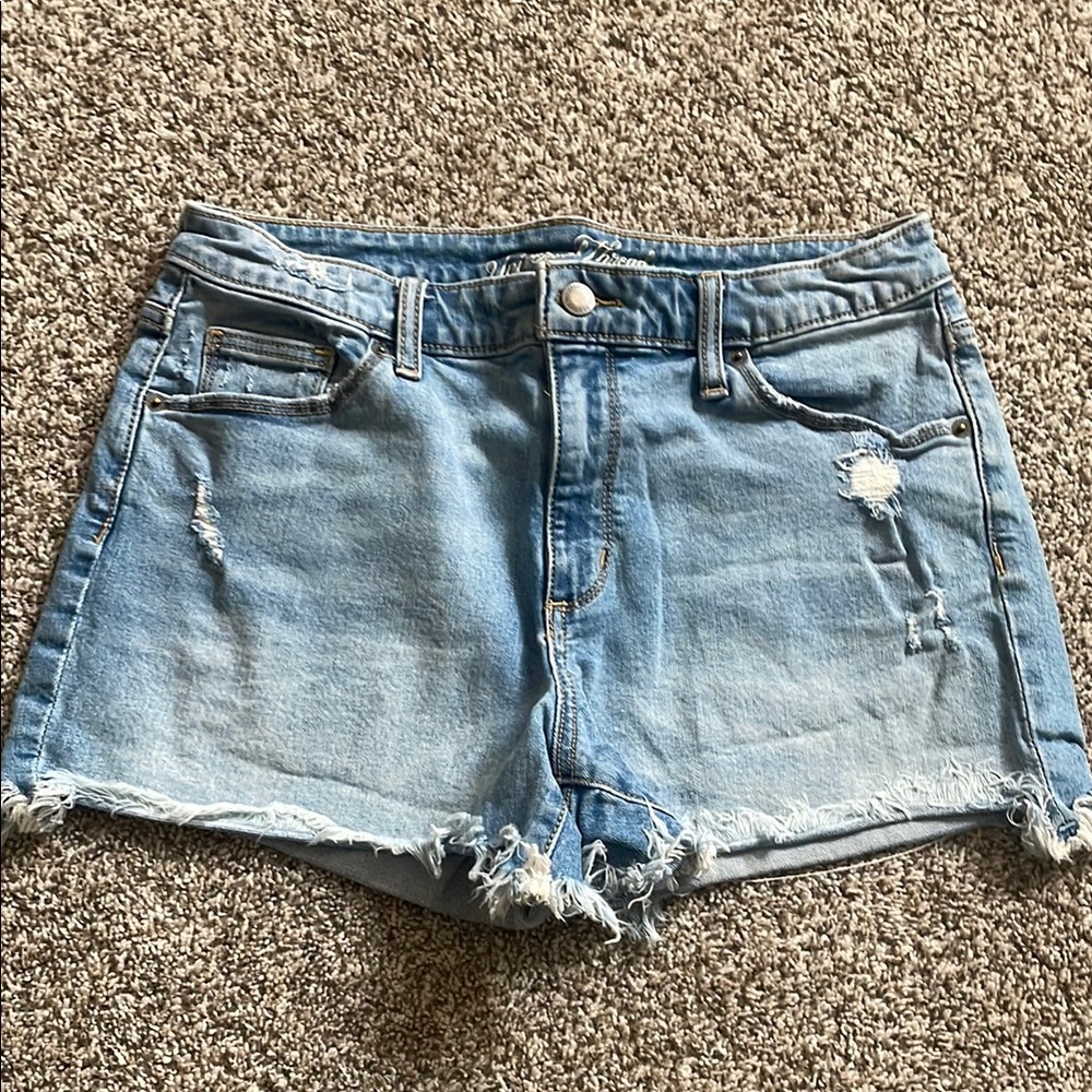 Universal Thread Blue Jean Shorts Distressed